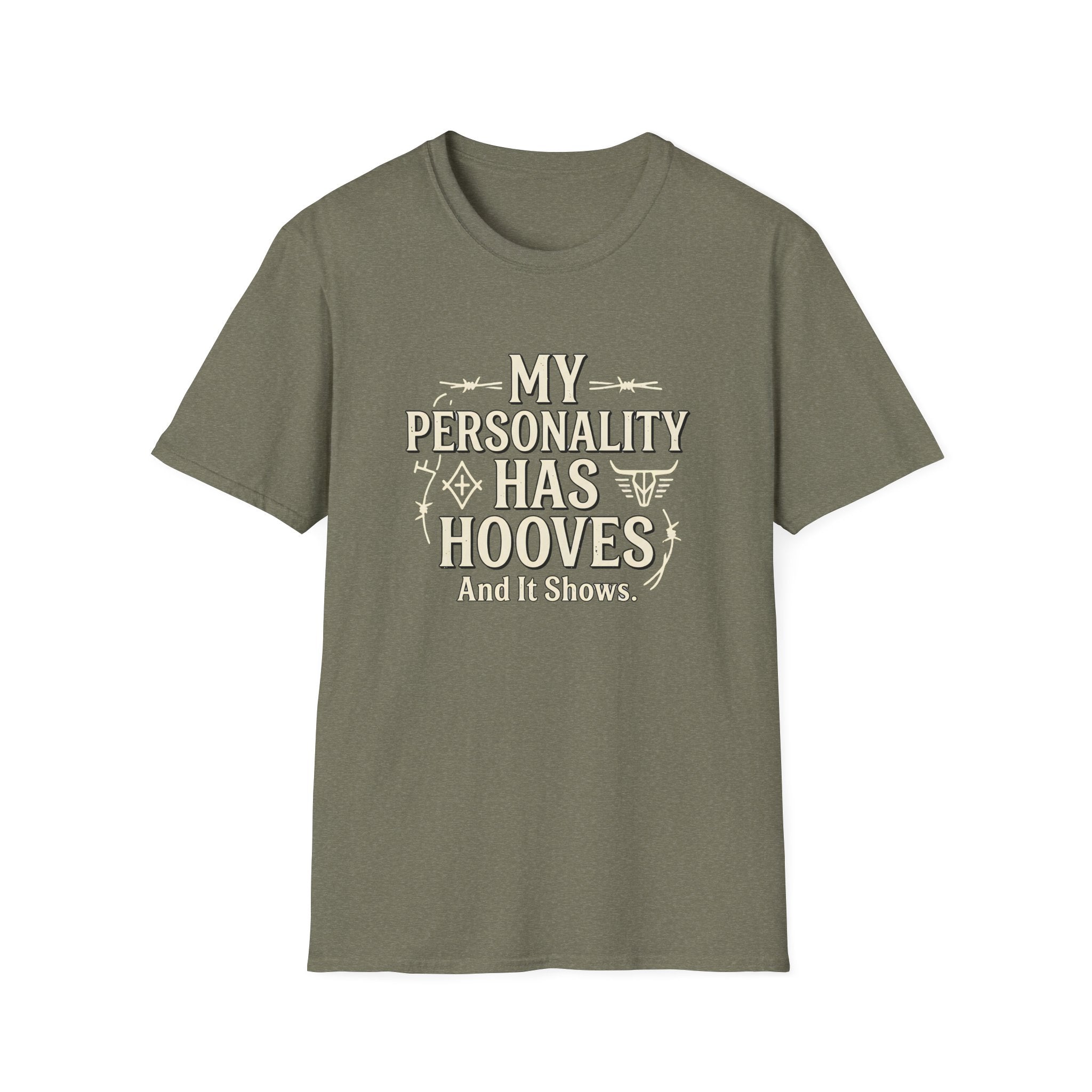 My Personality Has Hooves T-Shirt — Funny Horse Lover Graphic Tee