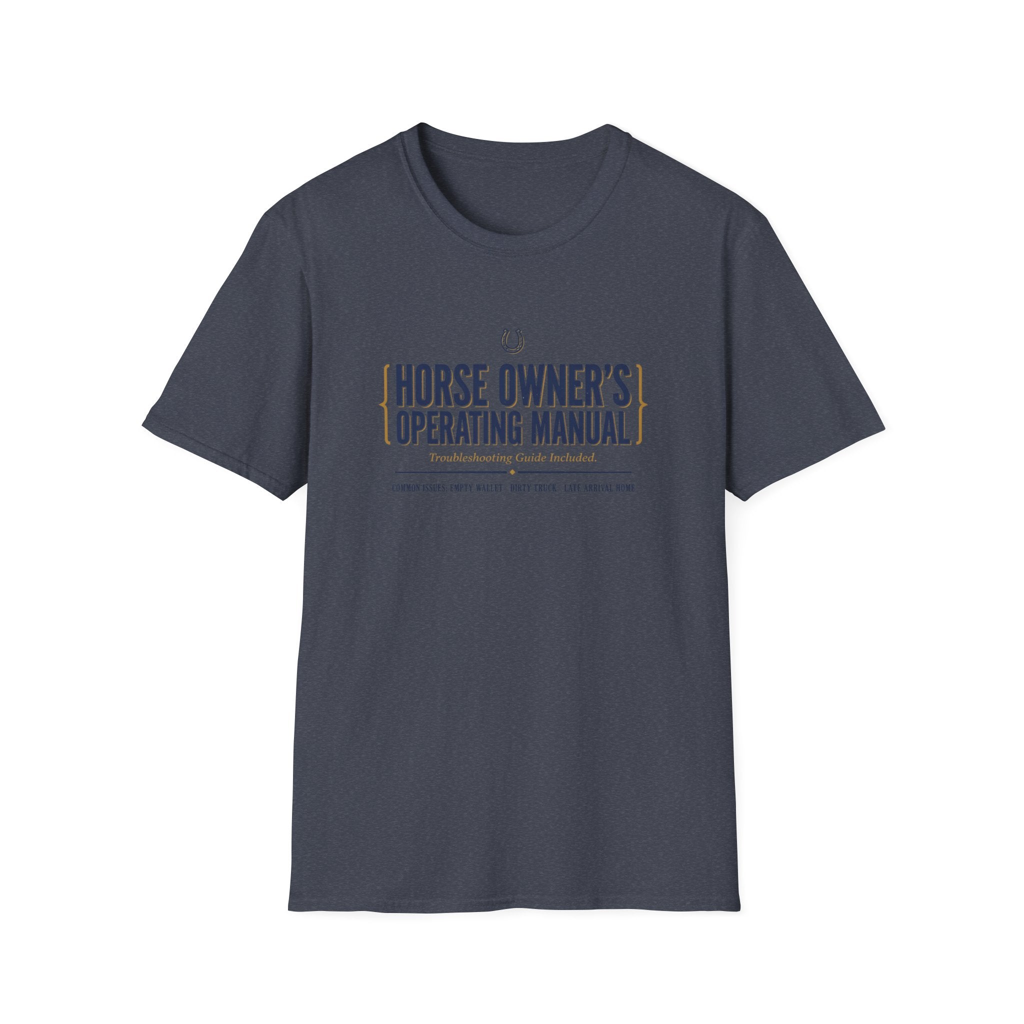 Horse Owner's Operating Manual T-Shirt — Funny Equestrian Guide Tee