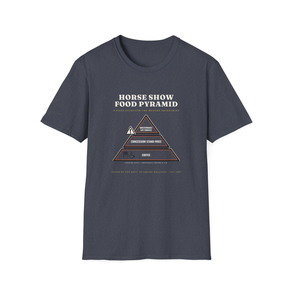 Horse Show Food Pyramid T-Shirt – Equestrian Concession Humor Tee