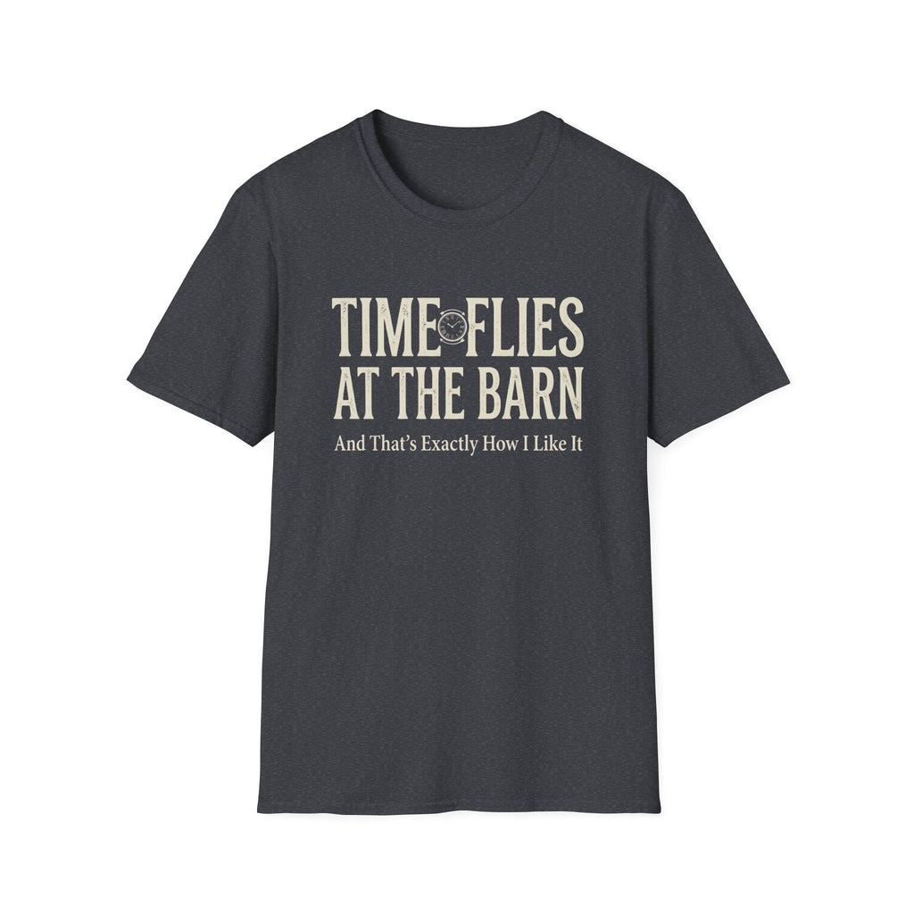 "Time Flies at the Barn" Vintage Farm Life T‑Shirt