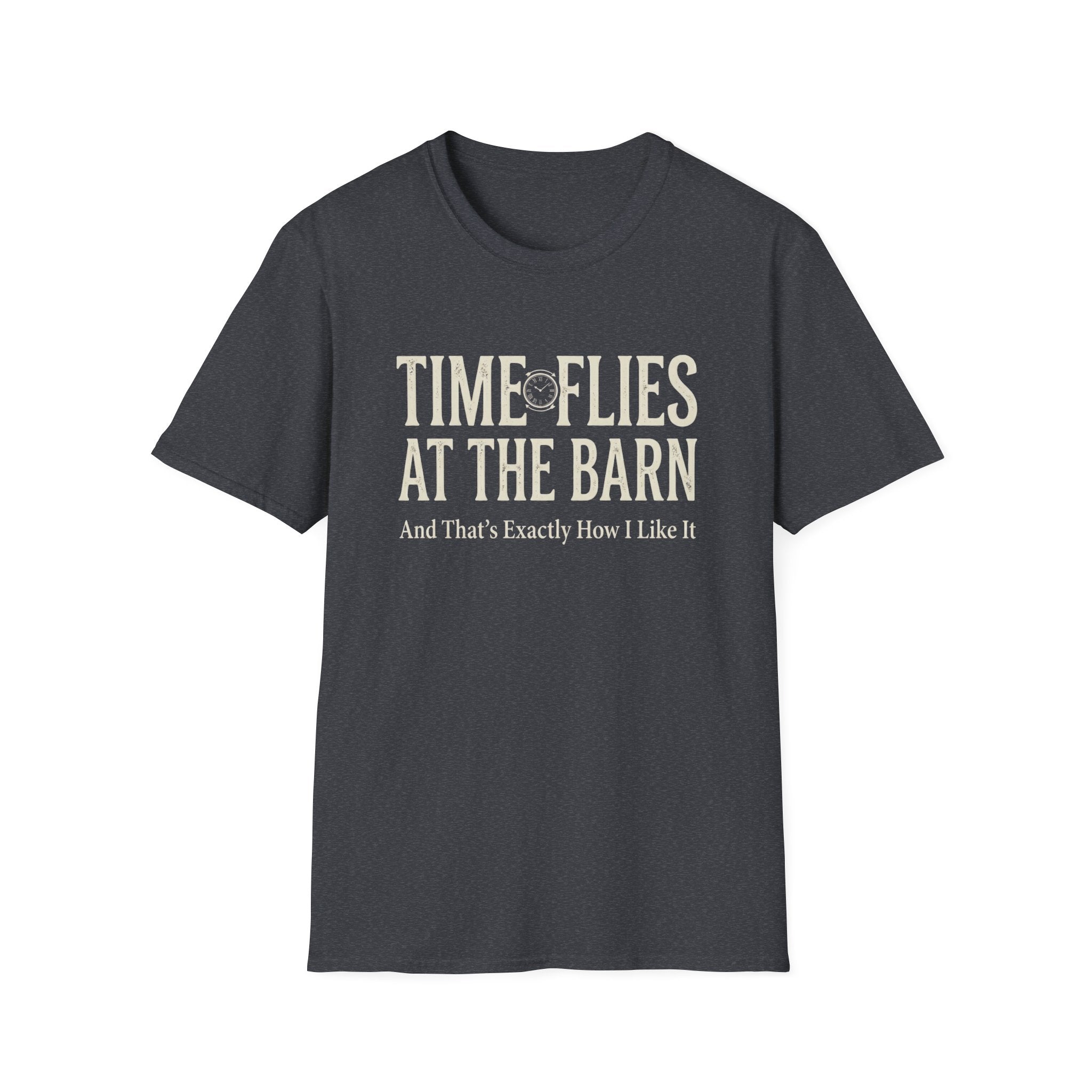 "Time Flies at the Barn" Vintage Farm Life T‑Shirt