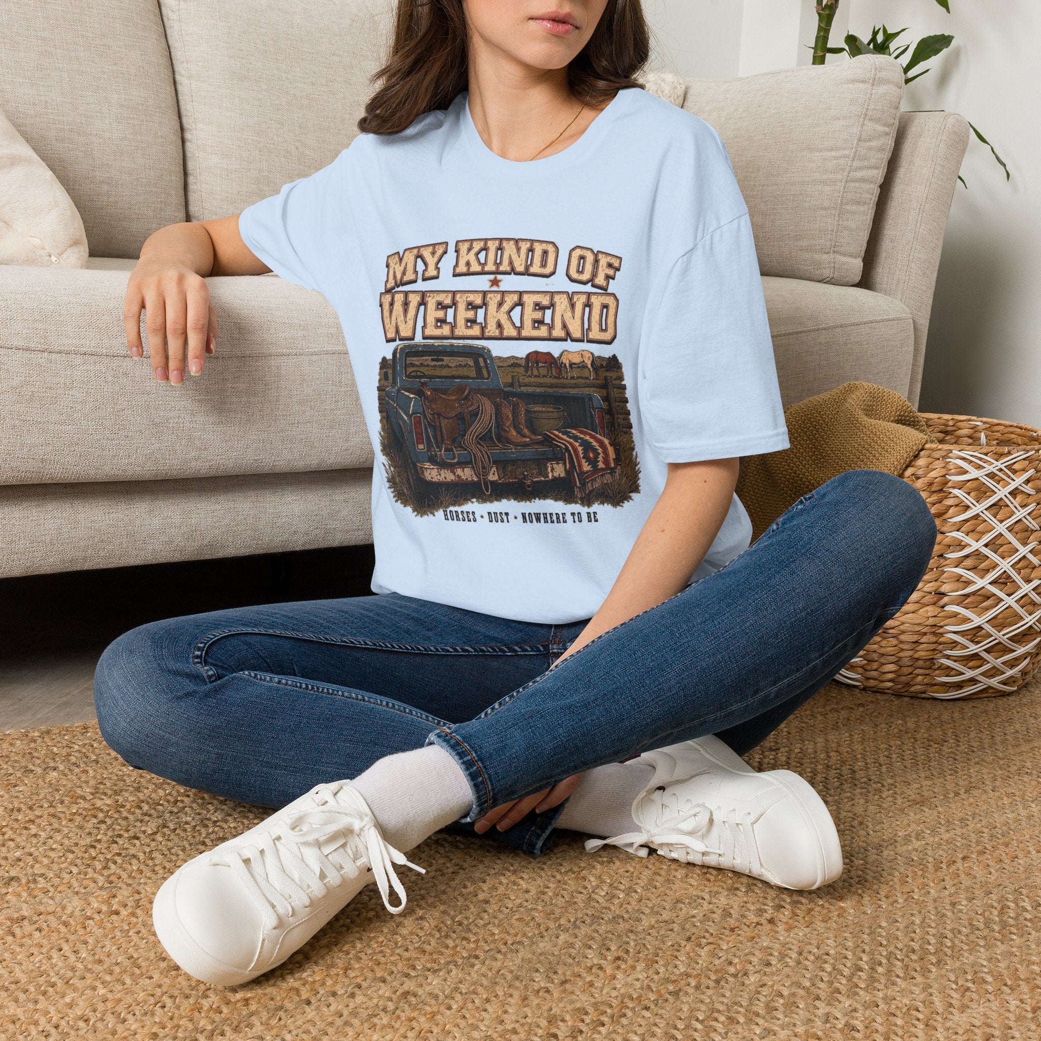 My Kind of Weekend T-Shirt — Vintage Truck Ranch Life Tee