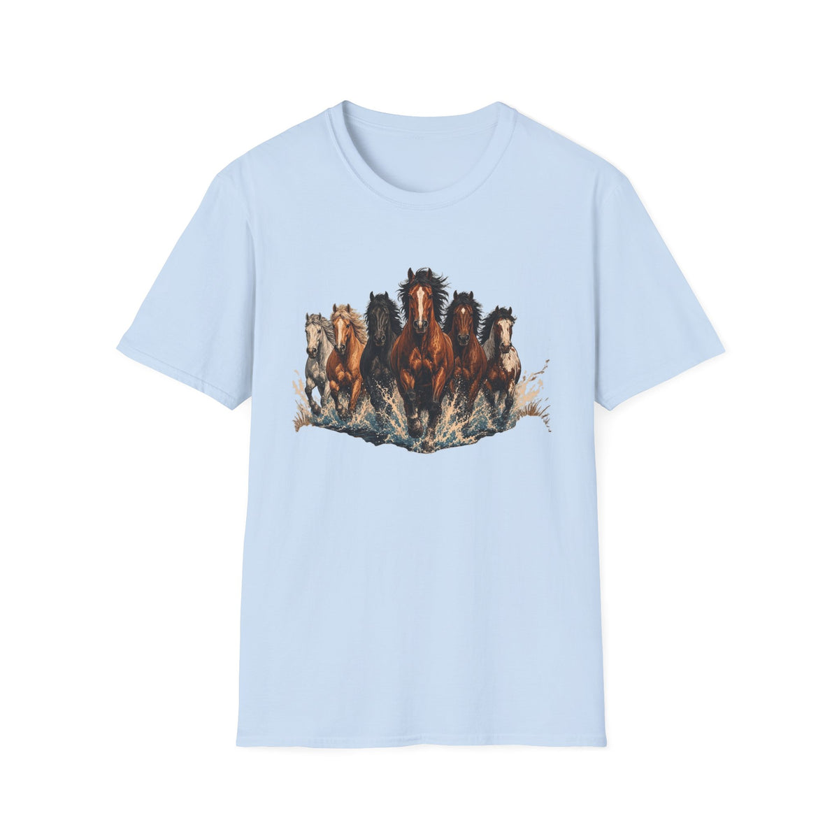 Wild Horses Graphic T-Shirt — Running Herd Western Tee