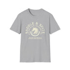 Saddle & Spite Equestrian T‑Shirt — Vintage Horse Riding Logo Tee