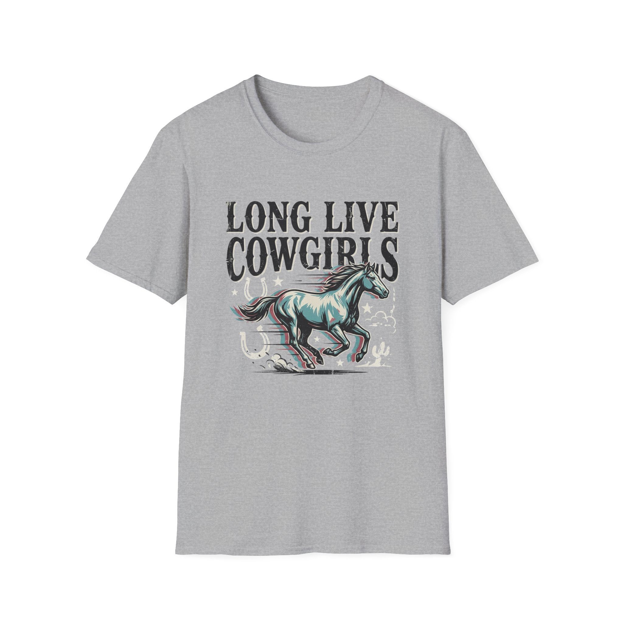 Long Live Cowgirls T-Shirt — Vintage Rodeo Horse Graphic Western Tee