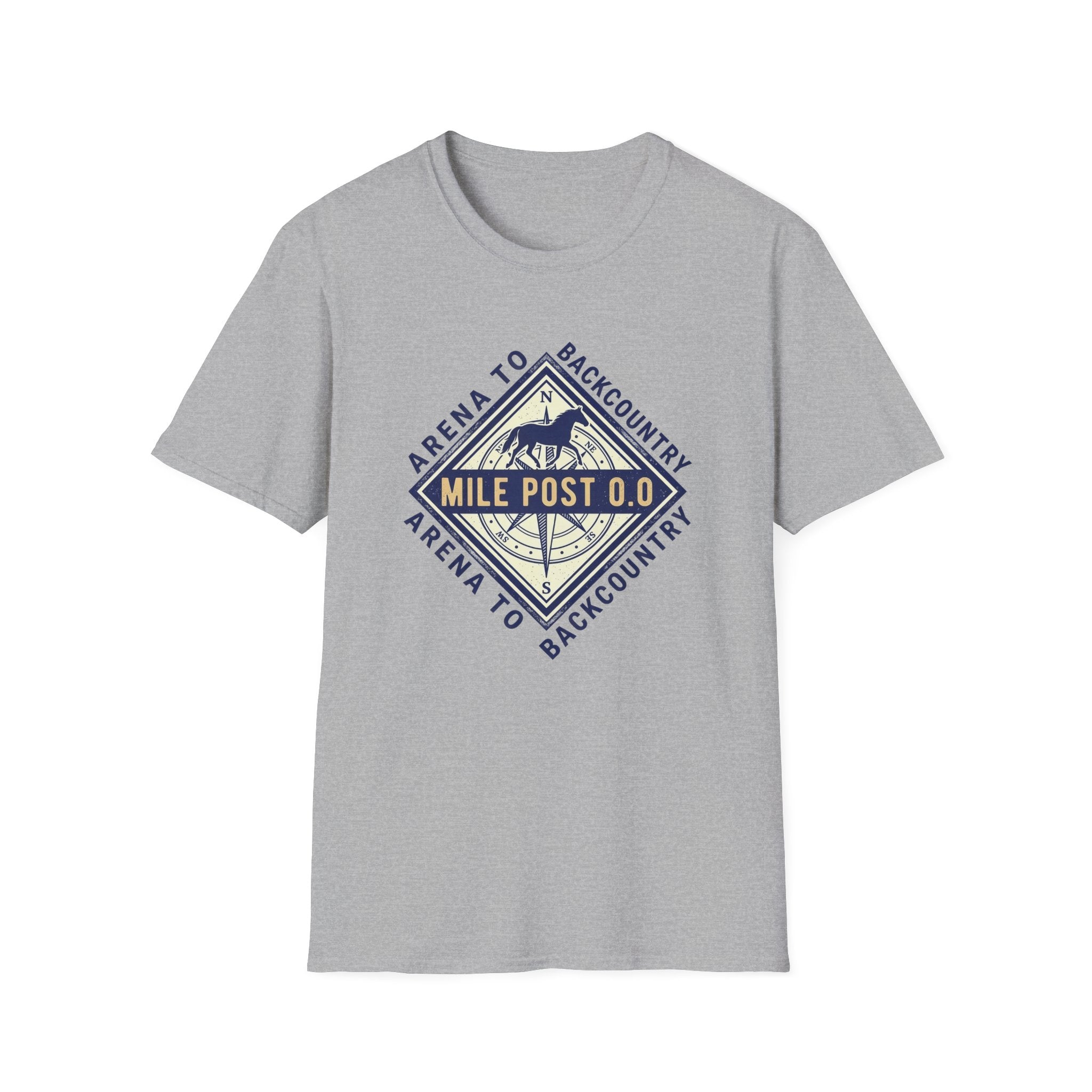 Mile Post 0.0 Backcountry T-Shirt — Adventure Compass Mountain Tee