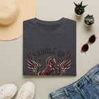 Saddle Up or Shut Up T-Shirt — Winged Horse Equestrian Graphic Tee