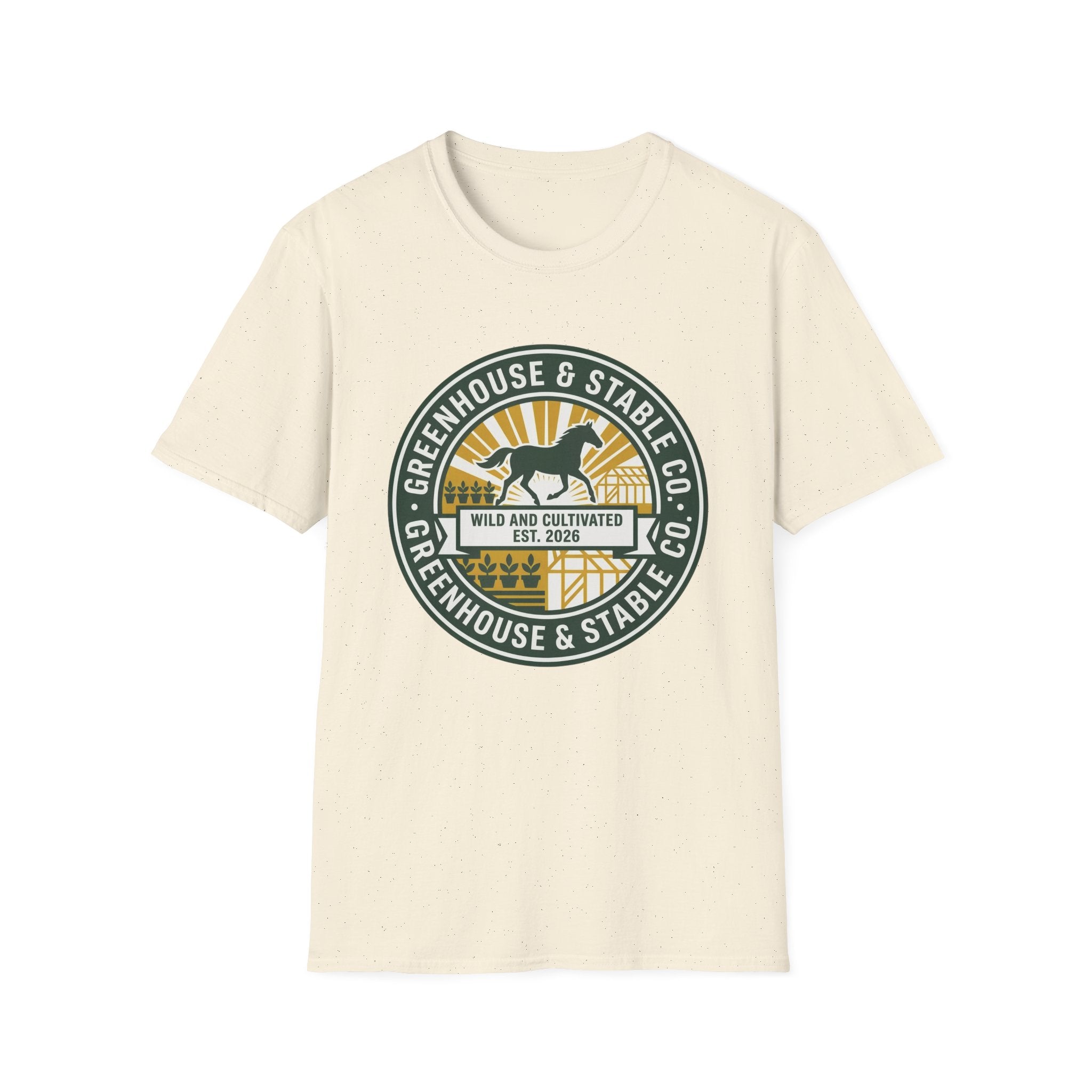 Greenhouse & Stable Co. T-Shirt — 'Wild and Cultivated' Horse Tee