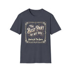 T-Shirt — "The Best Part of My Day Starts at the Barn" Vintage Equestrian Tee