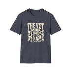 Horse Lover T-Shirt — “The Vet Knows My Horse By Name” Vintage Equine Tee