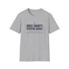 Horse Owner's Operating Manual T-Shirt — Funny Equestrian Guide Tee