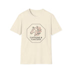 Caffeine & Canters Horse T-Shirt — Floral Equestrian Graphic Tee