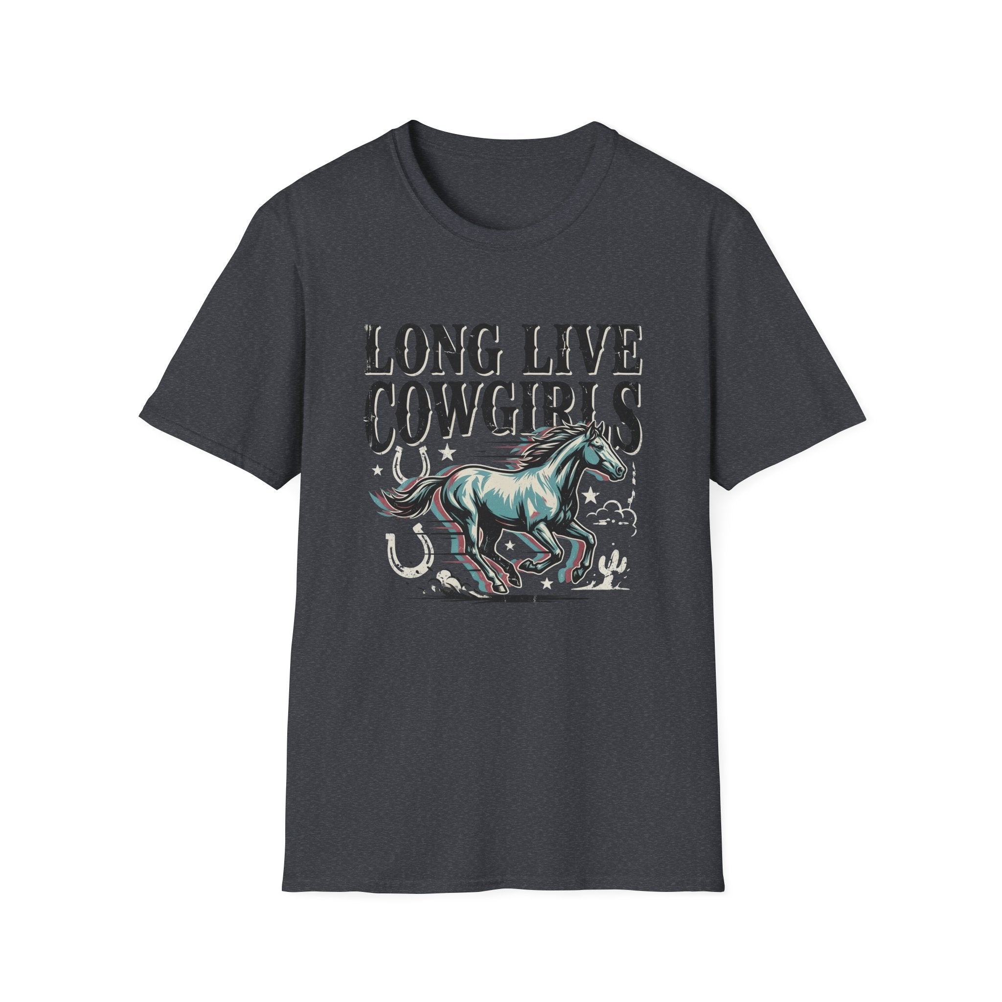 Long Live Cowgirls T-Shirt — Vintage Rodeo Horse Graphic Western Tee