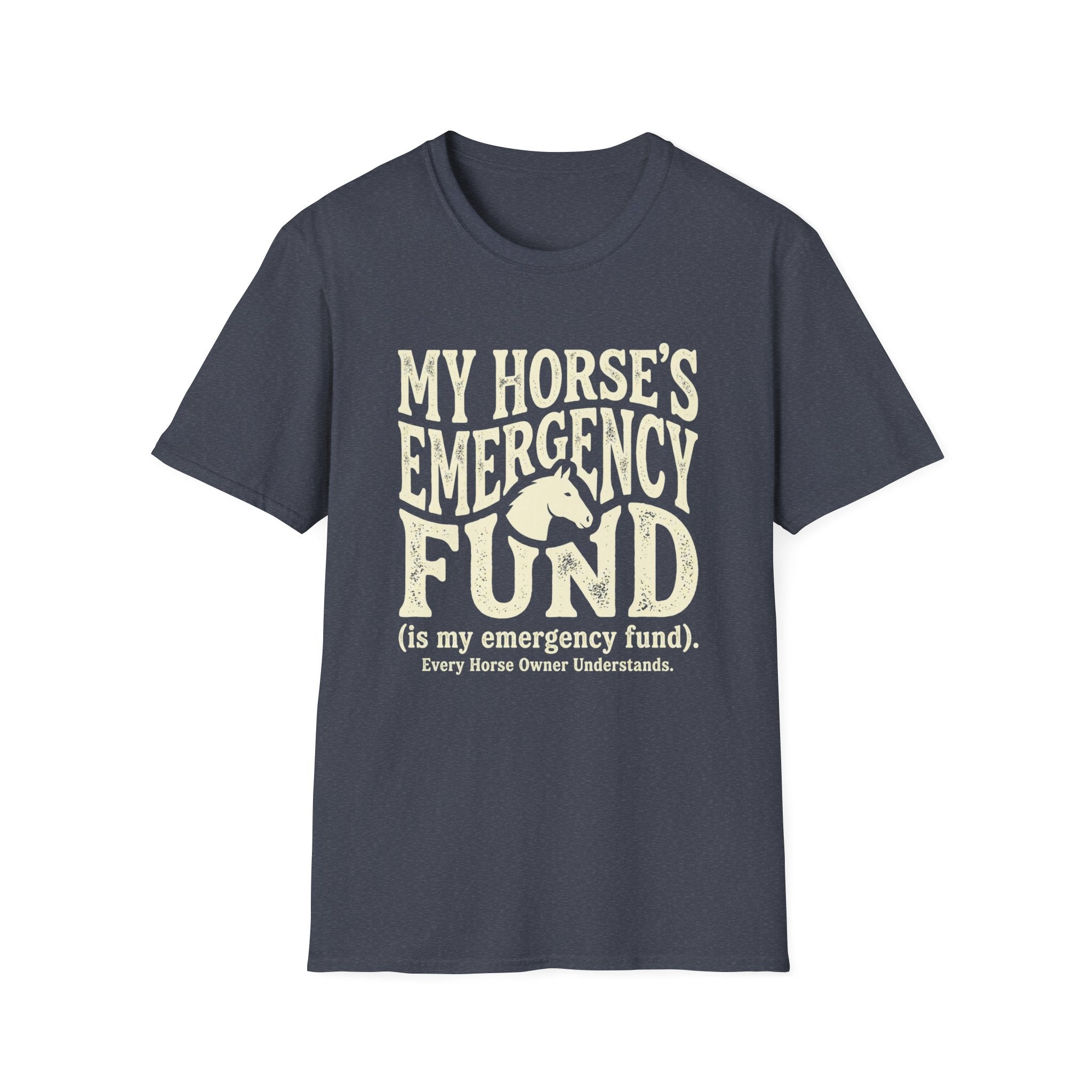 Horse Lover T‑Shirt – “My Horse’s Emergency Fund” Graphic Tee