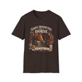 Easily Distracted by a Horse T-Shirt — Vintage Horse Lover Graphic Tee