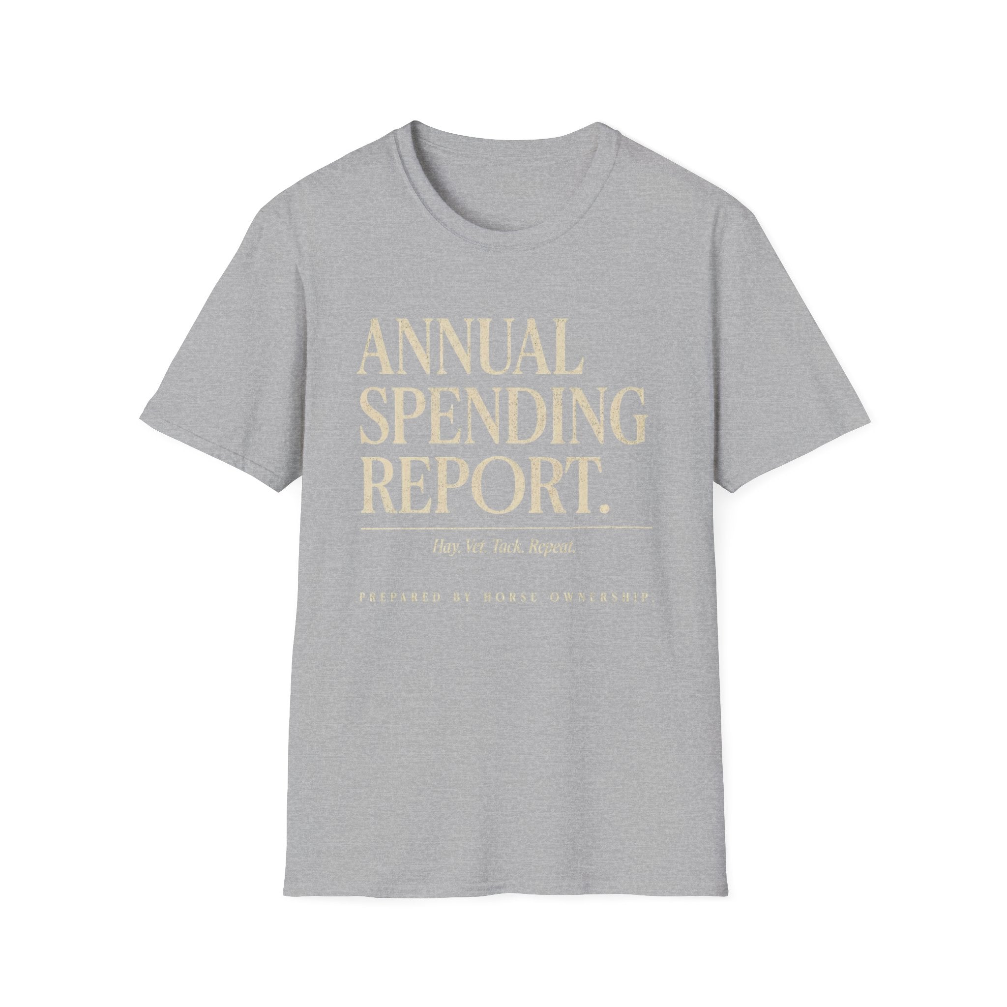 Annual Spending Report T-Shirt — Funny Financial Graphic Tee