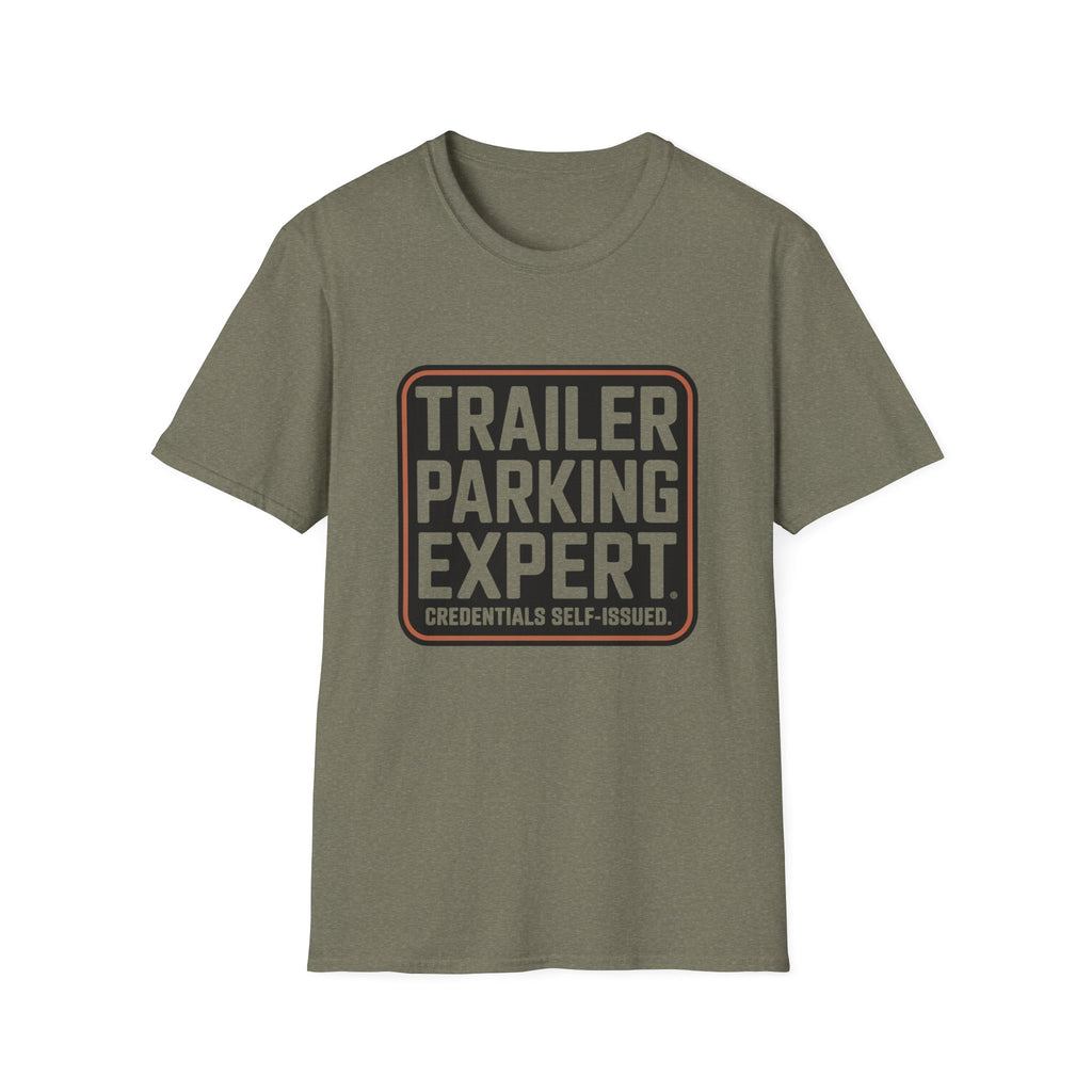 Trailer Parking Expert T-Shirt — Funny RV Camper Tee