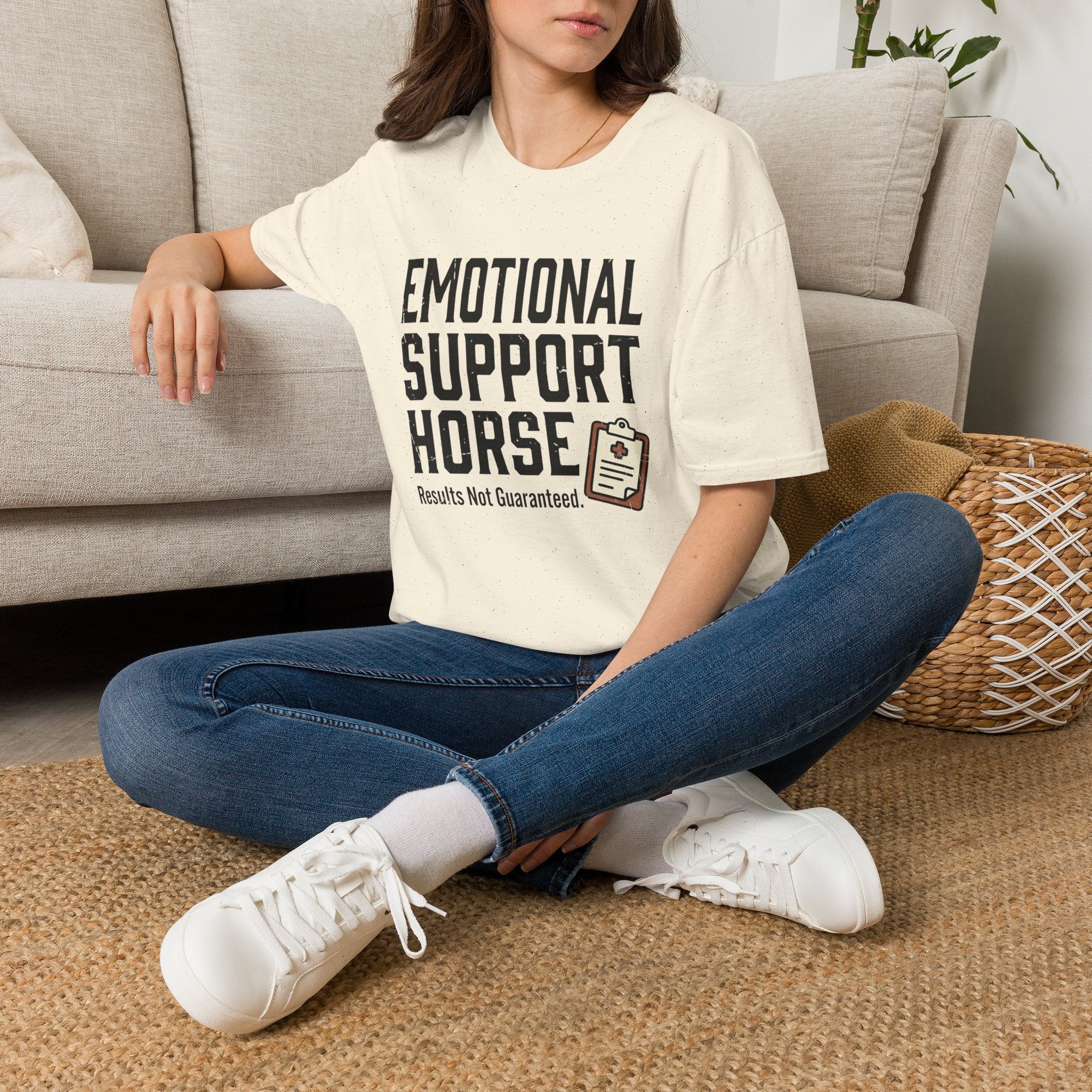 Emotional Support Horse T-Shirt — Funny Horse Lover Tee