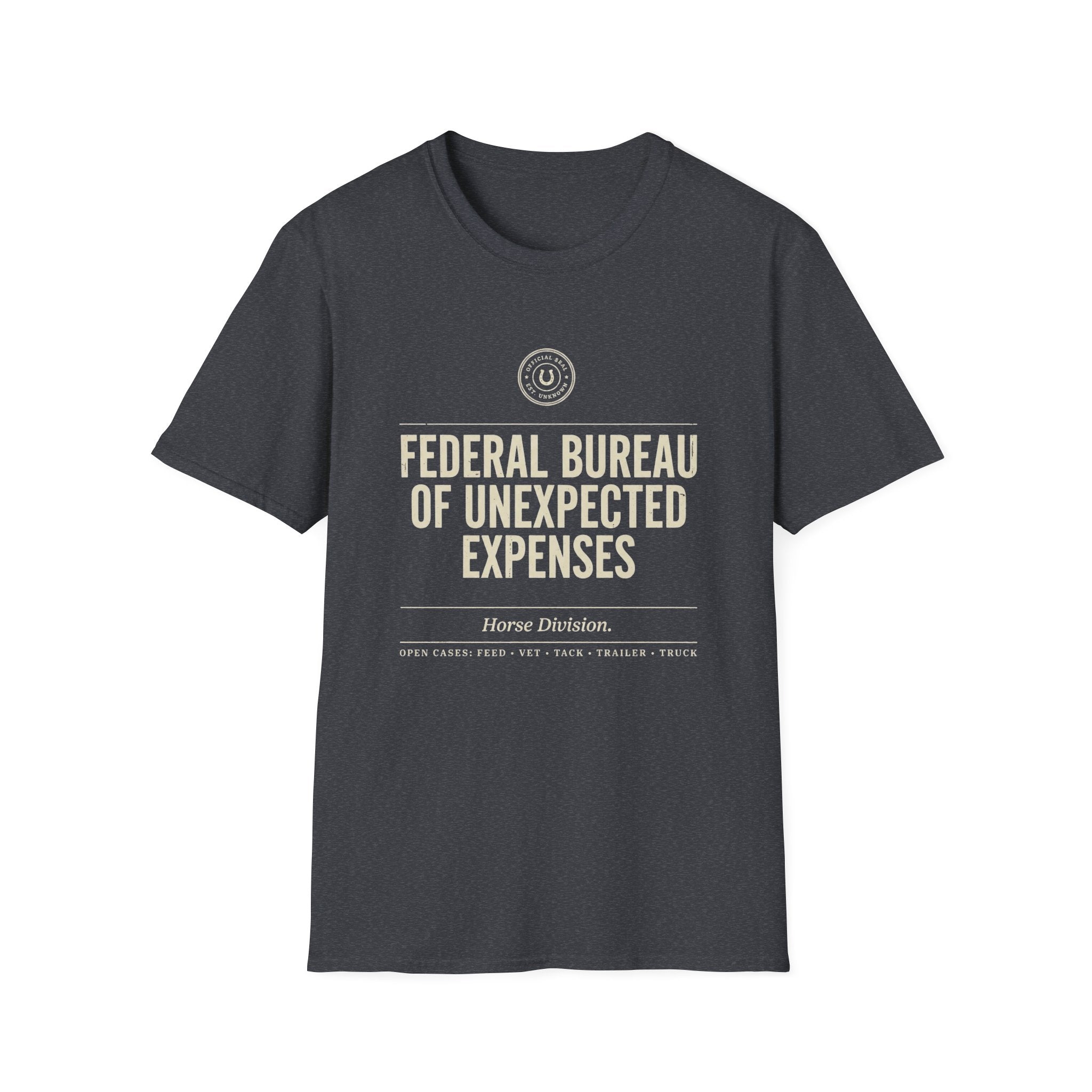 Federal Bureau of Unexpected Expenses T-Shirt — Funny Budget Relief Graphic Tee