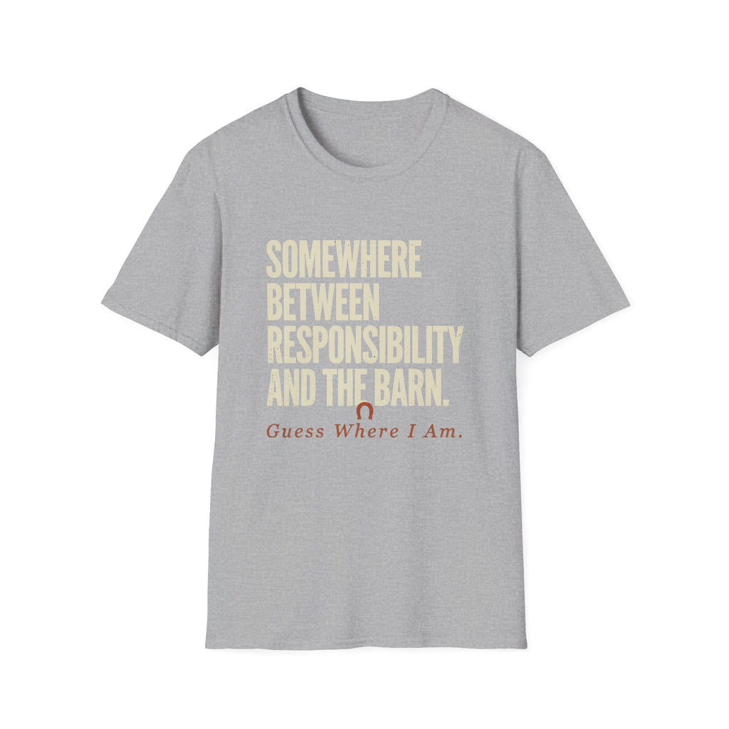 T-Shirt — "Somewhere Between Responsibility" Casual Graphic Tee