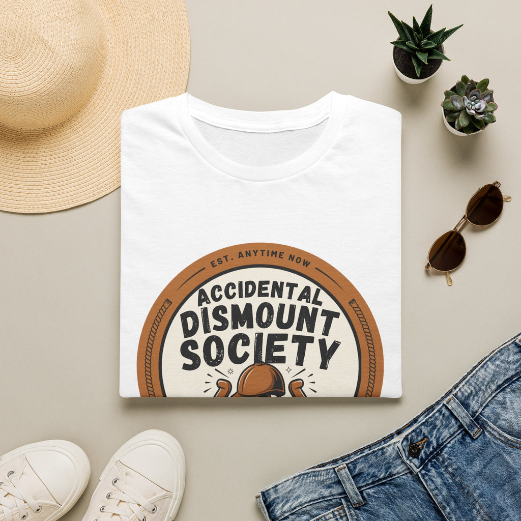 Accidental Dismount Society T-Shirt — Funny Equestrian Horse Rider Tee