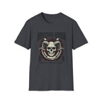 Horseshoe Horror Skull Tee - Gothic Flame Ram Skull Graphic T-Shirt
