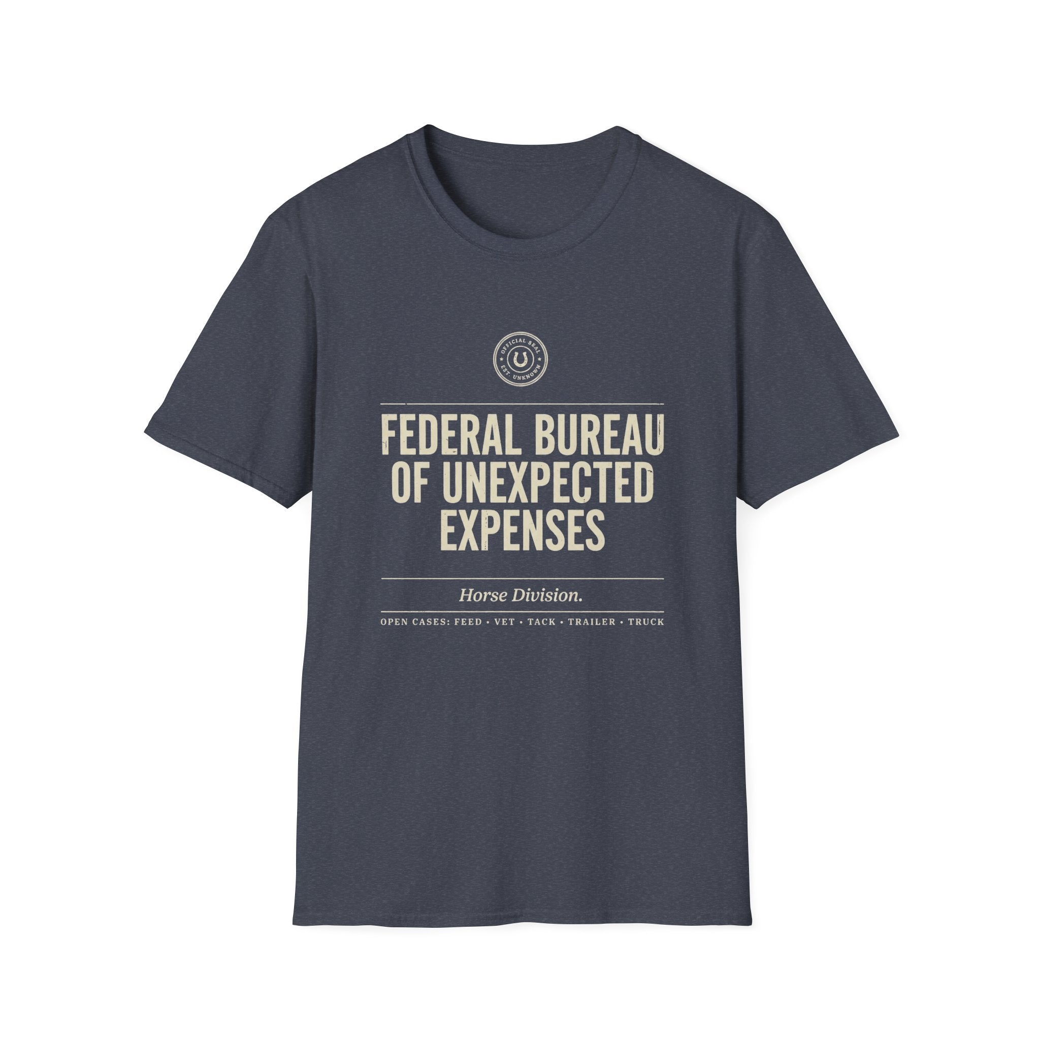 Federal Bureau of Unexpected Expenses T-Shirt — Funny Budget Relief Graphic Tee
