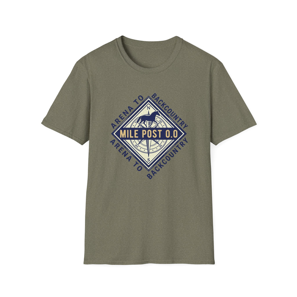 Mile Post 0.0 Backcountry T-Shirt — Adventure Compass Mountain Tee