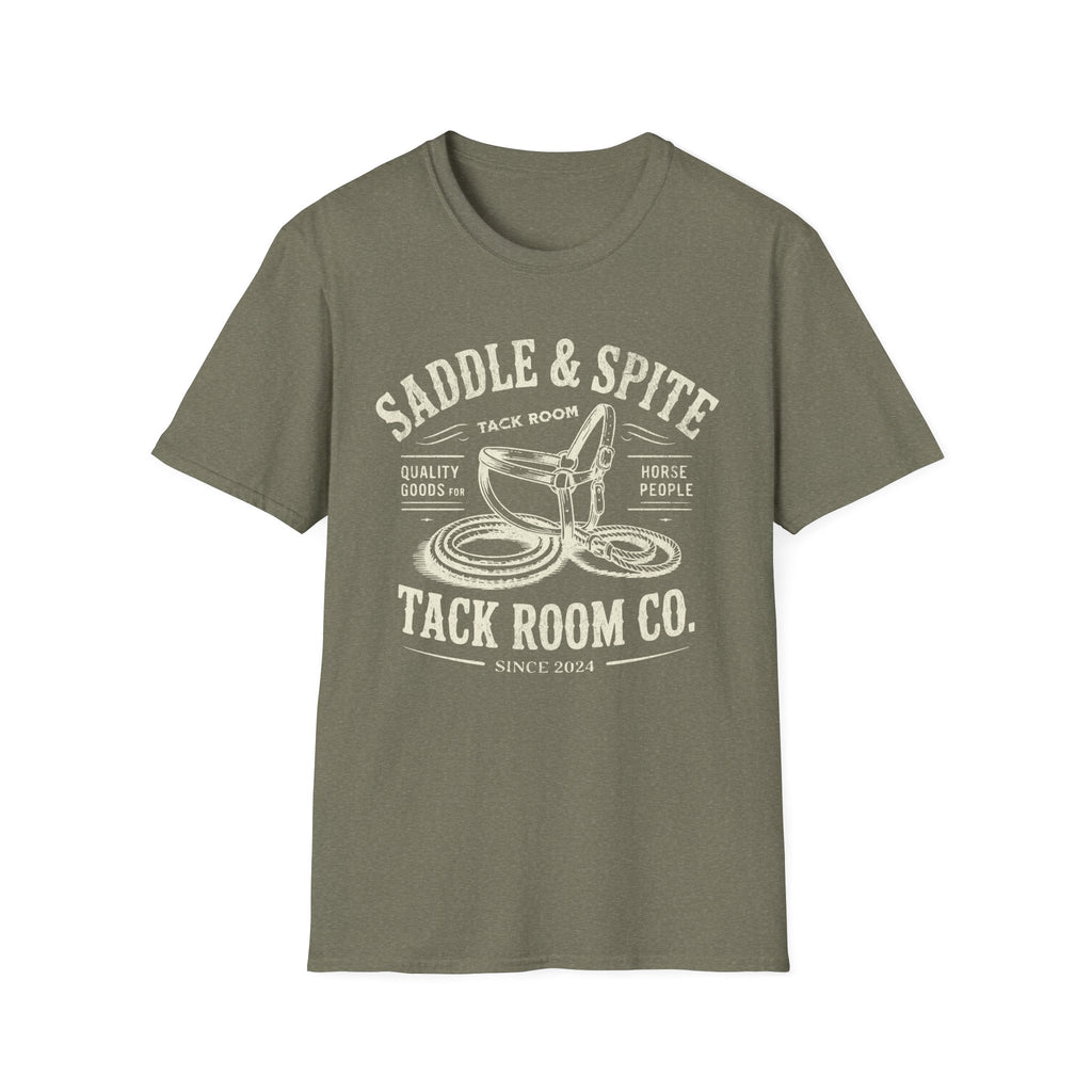 Saddle & Spite T-Shirt — Vintage Western Tack Room Graphic Tee