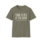 "Time Flies at the Barn" Vintage Farm Life T‑Shirt