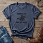 Convertible Hair, Horsepower Included T-Shirt — Funny Equestrian Tee for Horse Lovers